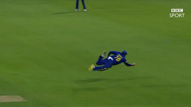 Stunning catch from Gunathilaka