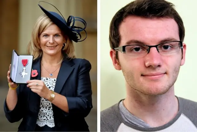 From left to right: Jane Sutton and Stephen Sutton