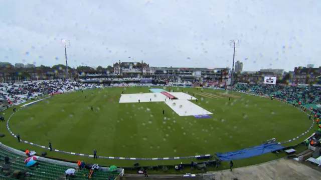 Rain at The Oval