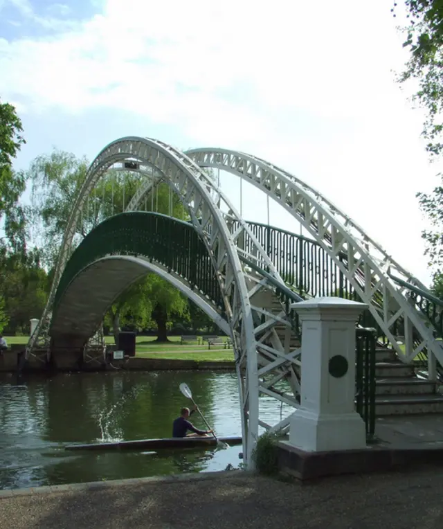 Bedford's suspension bridge