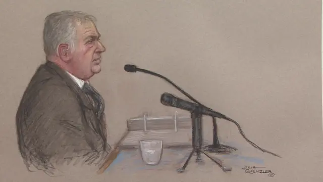 Court sketch of Andrew Gavaghan