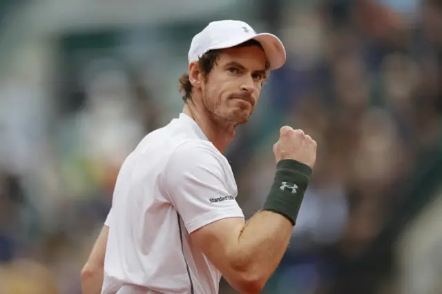 Andy Murray celebrates