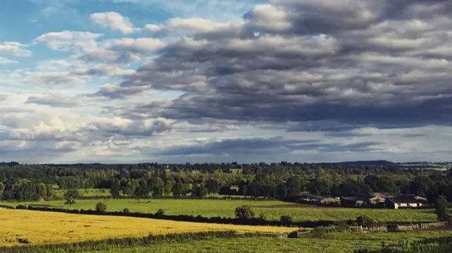 Sky over Sutton, Staffordshire