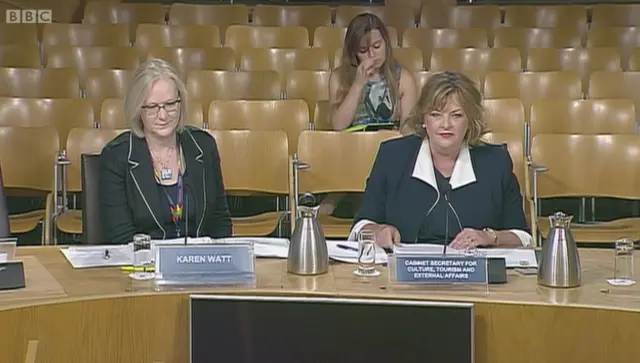 Karen Watt and Fiona Hyslop