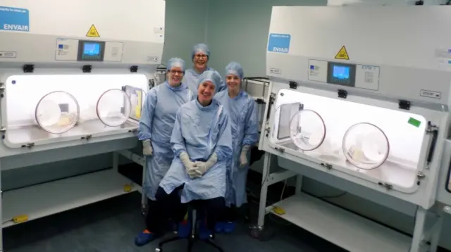 Pharmacy staff at Harrogate District Hospital