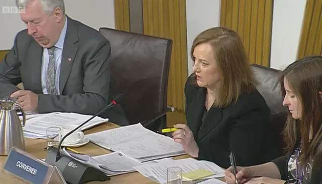 Committee convener Joan McAlpine