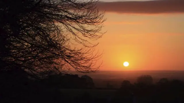 Sunset over Rugeley