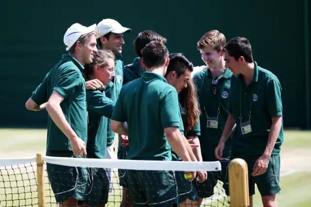 Wimbledon ground staff