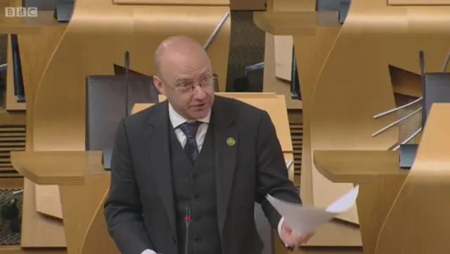 Scottish Green Party co-convener Patrick Harvie