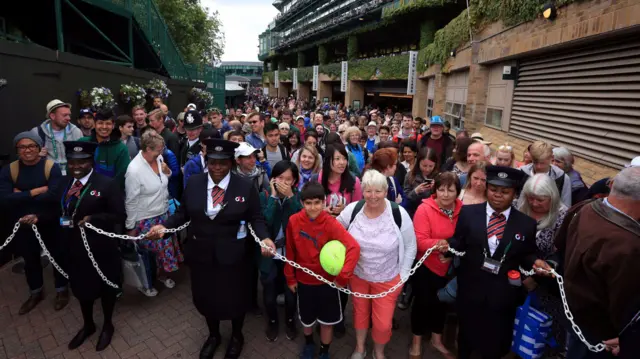 Fans at Wimbledon