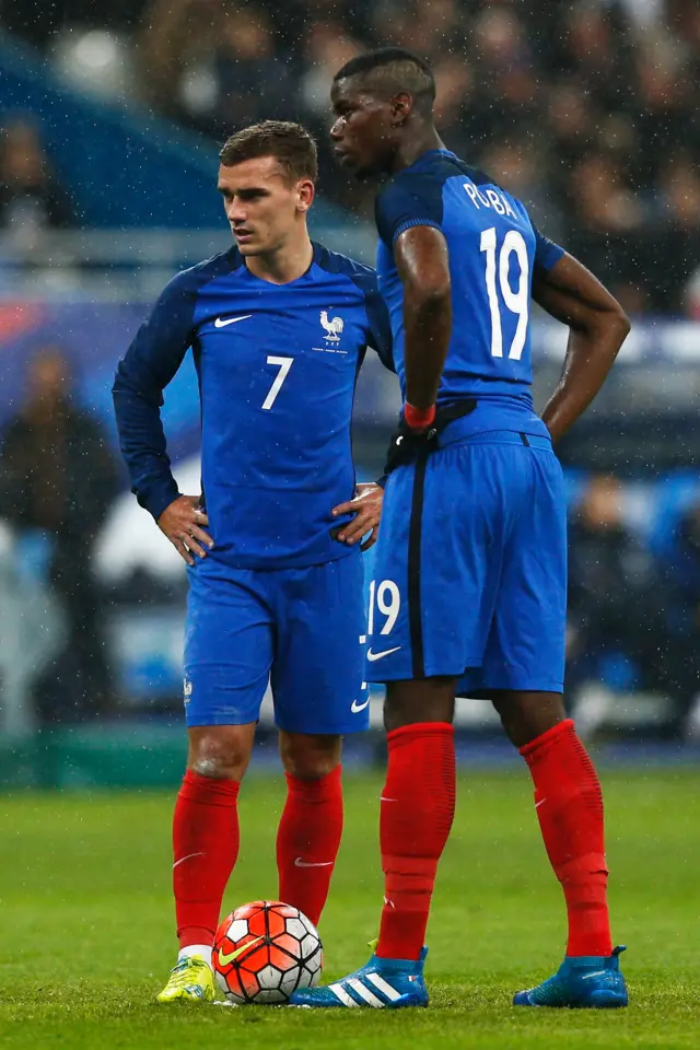 Antoine Griezmann and Paul Pogba