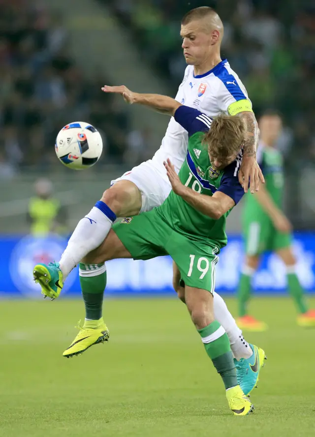 Martin Skrtel and Jamie Ward