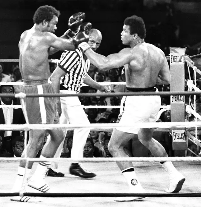 George Foreman vs Muhammad Ali in Kinshasa, Zaire, October 30th 1974