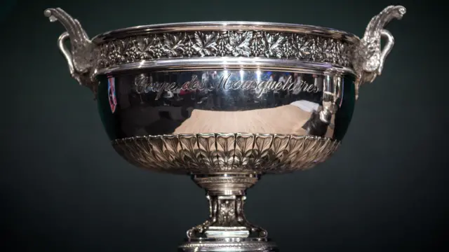 The French Open men's singles trophy, the Coupe des Mousquetaires