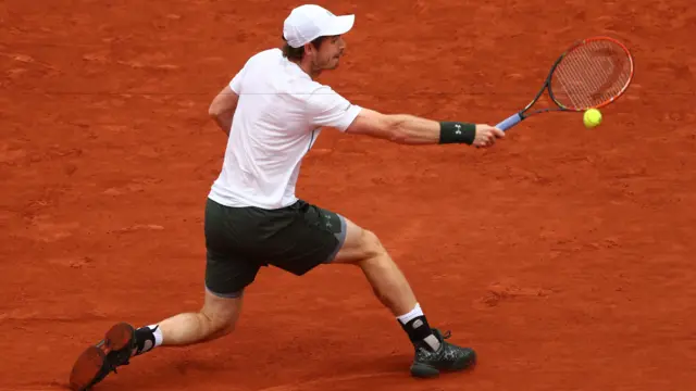 Andy Murray slides on clay