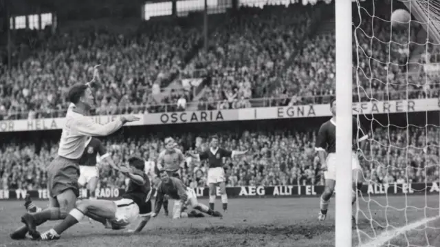 Sweden v Wales in 1958