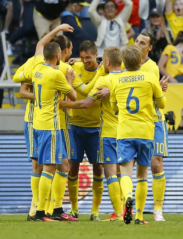 Mikael Lustig celebrates