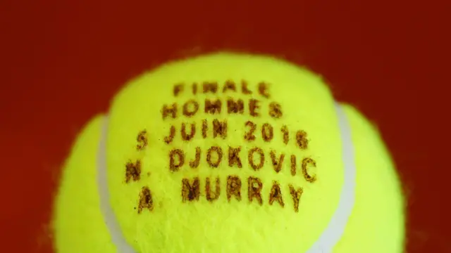 2016 French Open men's final tennis ball