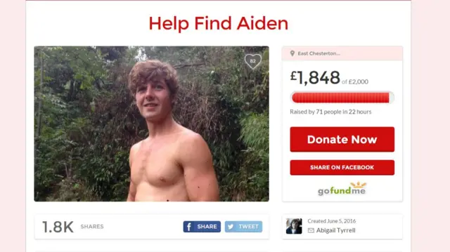 Go Fund Me Help Find Aiden