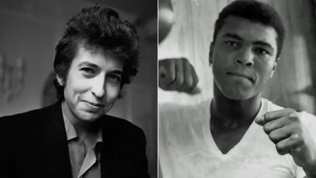 Bob Dylan and Muhammad Ali