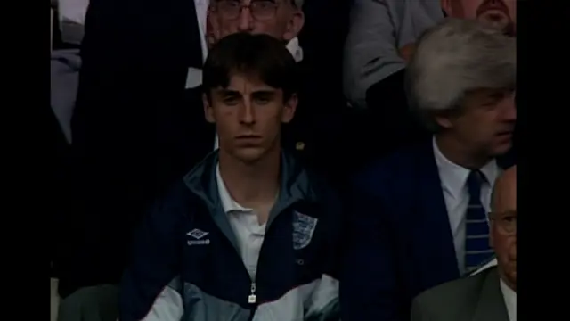 Gary Neville in stands