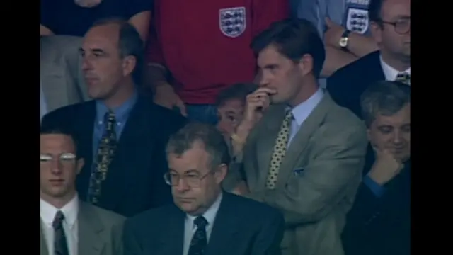 Glenn Hoddle in the stand