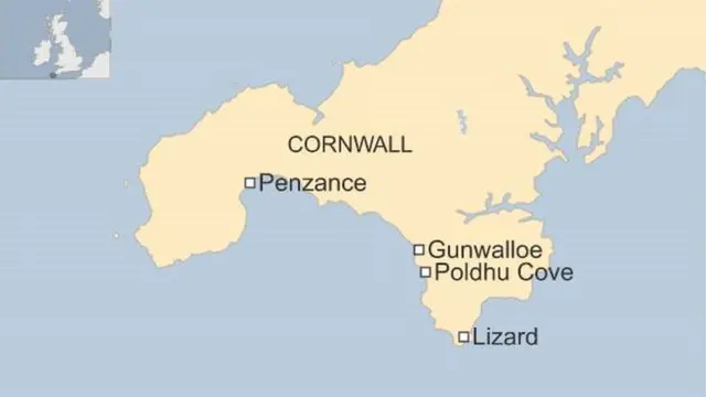 Cornwall map