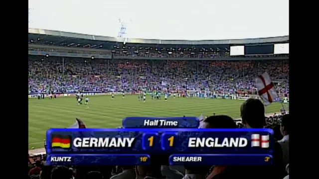 Half-time score graphic