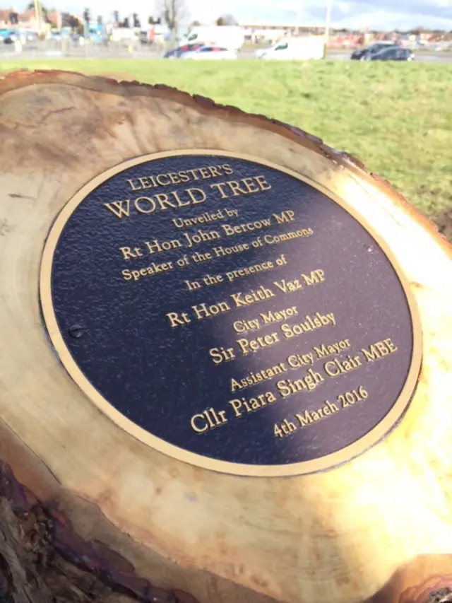 World Tree plaque