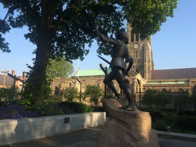 Leicester cathedral gardens