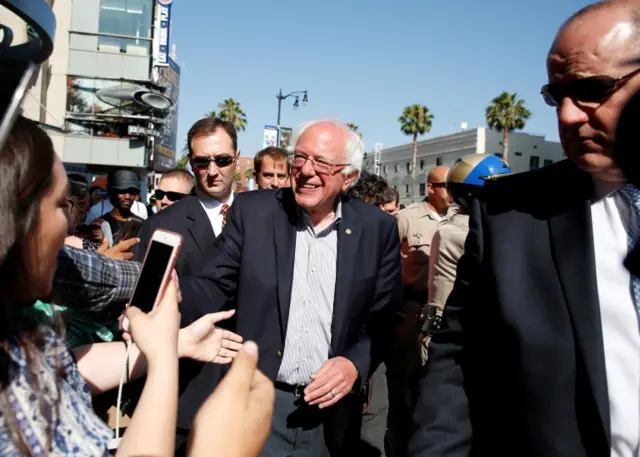 Bernie Sanders has been campaigning hard in California