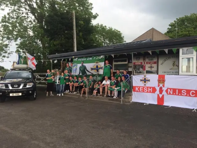 Kesh send-off for Northern Ireland fans