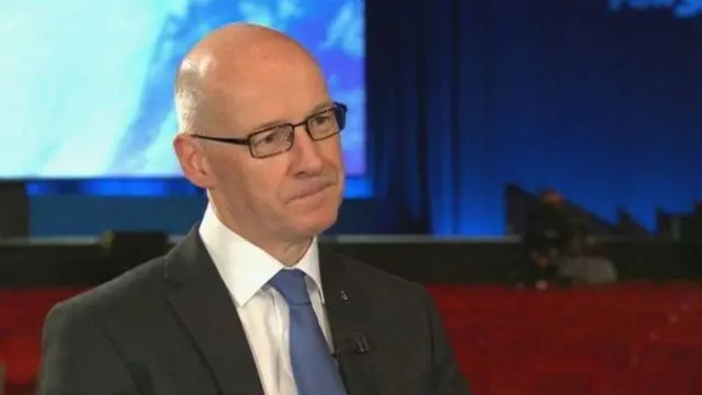 John Swinney reiterated the Scottish government's support for the policy