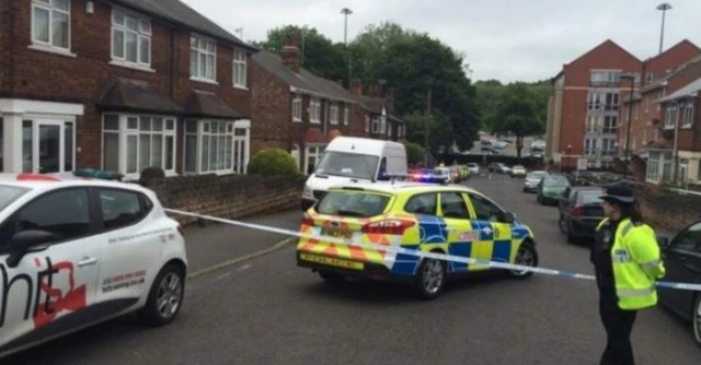 Scene of murder inquiry in Nottingham