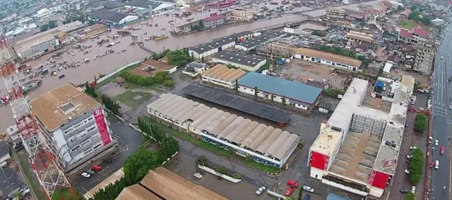 Flood water in Accra