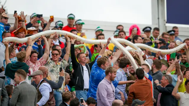 Fans at Headingley during the first Test