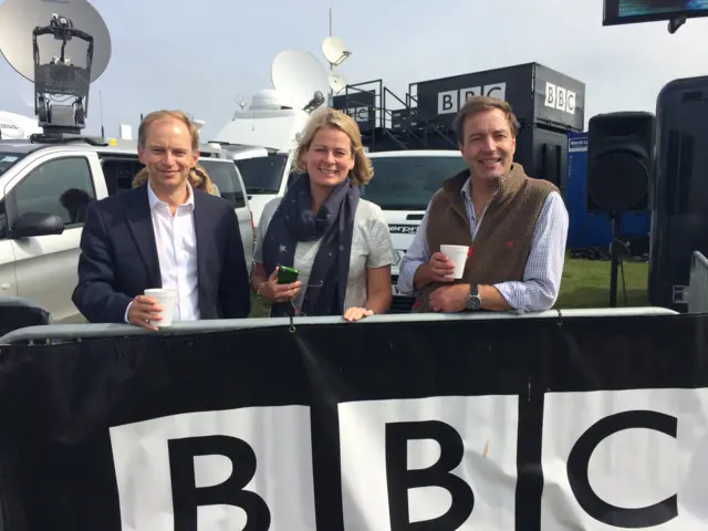 Justin Leigh, Victoria Graham and David Braine