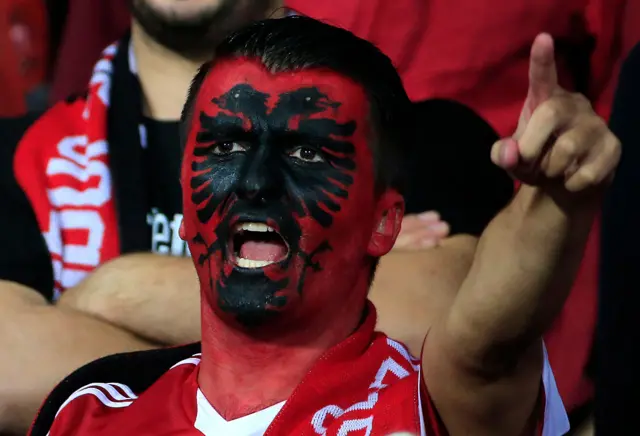 An Albania fan