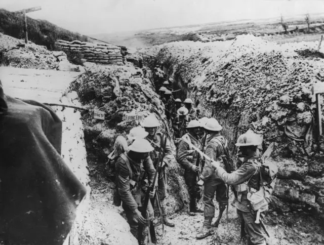 Soldiers in trench