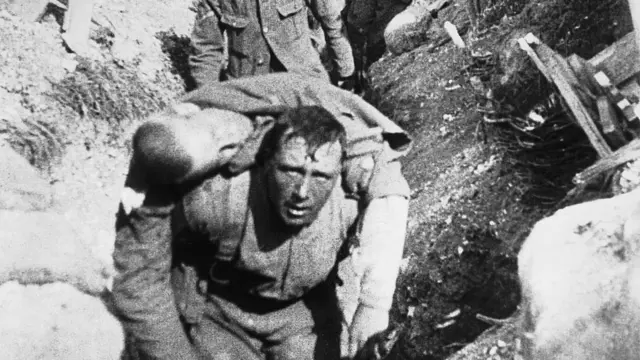 Scene from the Battle of the Somme film