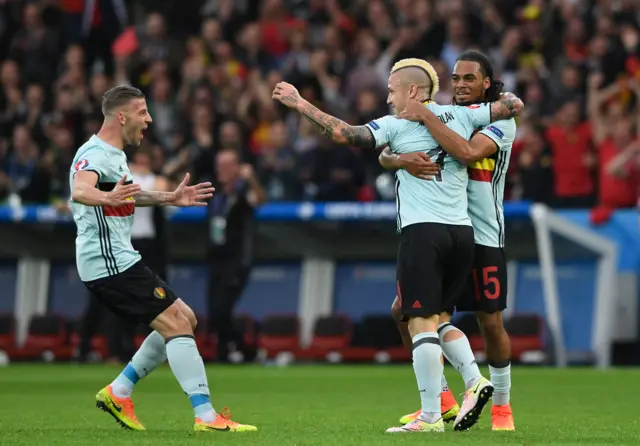 Belgium celebrate