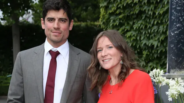 England cricket captain Alistair Cook and Alice