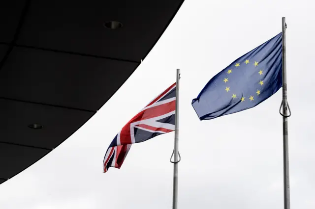 UK and EU flags