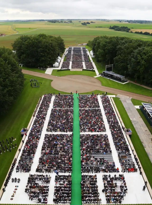 A general view of the ceremony at Thiepval