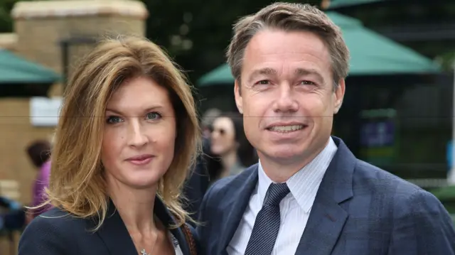 Grame Le Saux and his wife Mariana