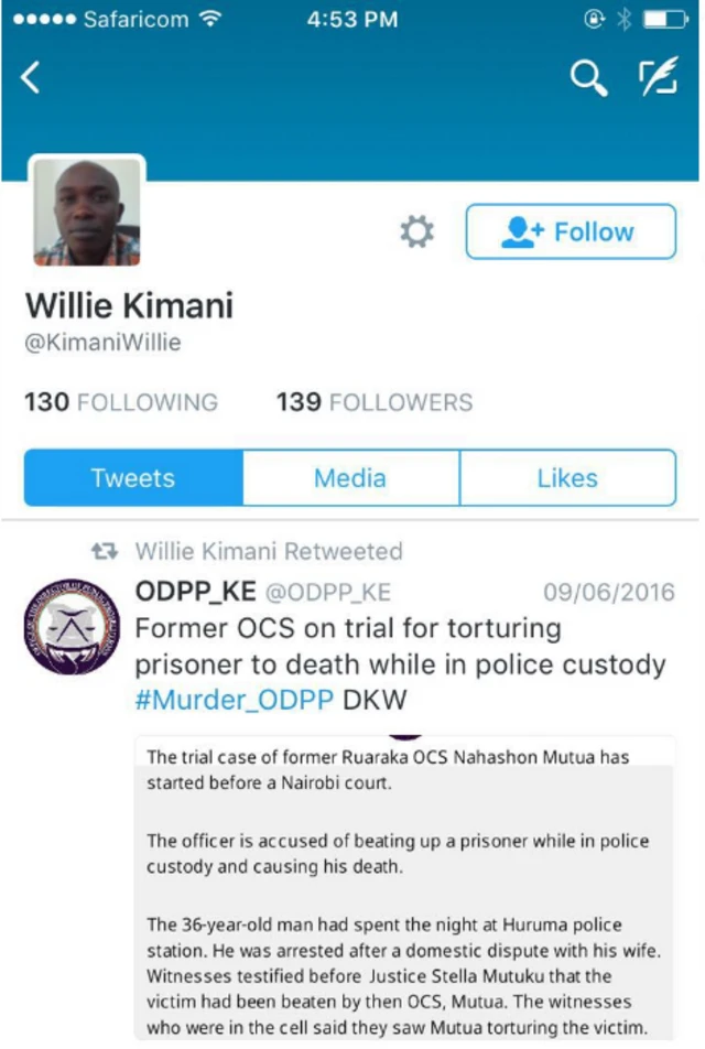 Screenshot of a tweet