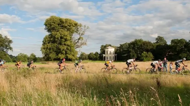 Cyclists at last year's event at Shugborough