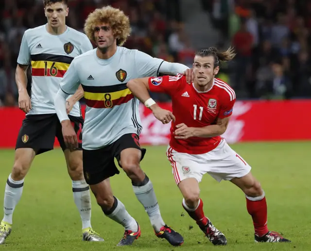 Marouane Fellaini, Gareth Bale