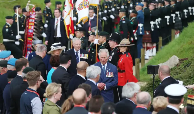 Prince of Wales at Beaumont-Hamel memorial