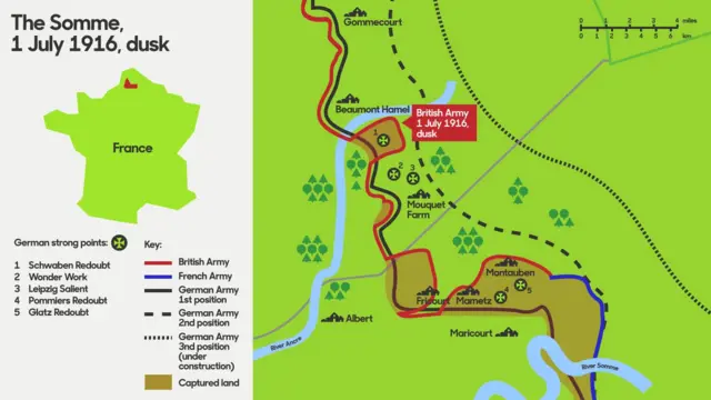 Map of the Somme